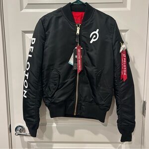 NWT Men’s Alpha Industries Slim Fit Black Bomber Jacket